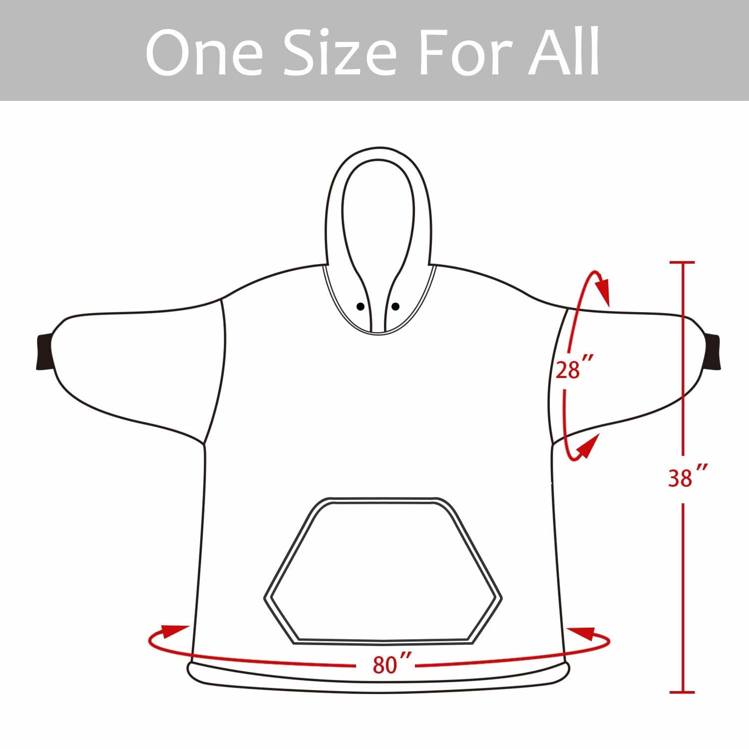 Oversized Hoodie Blanket Sweatshirt