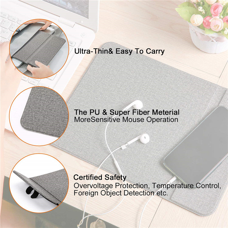 Wireless charger mouse pad