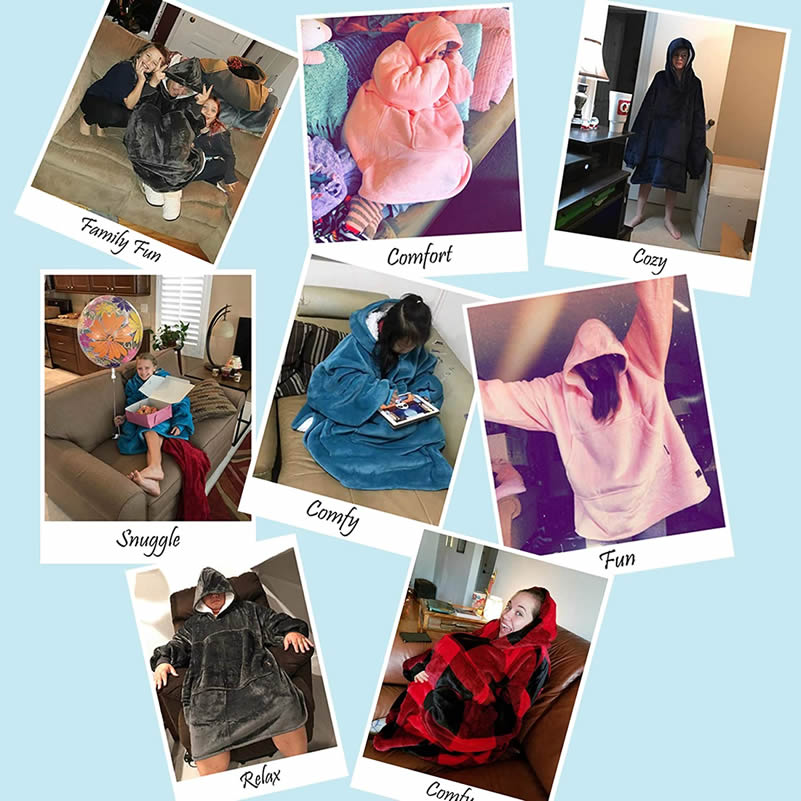 Oversized Hoodie Blanket Sweatshirt