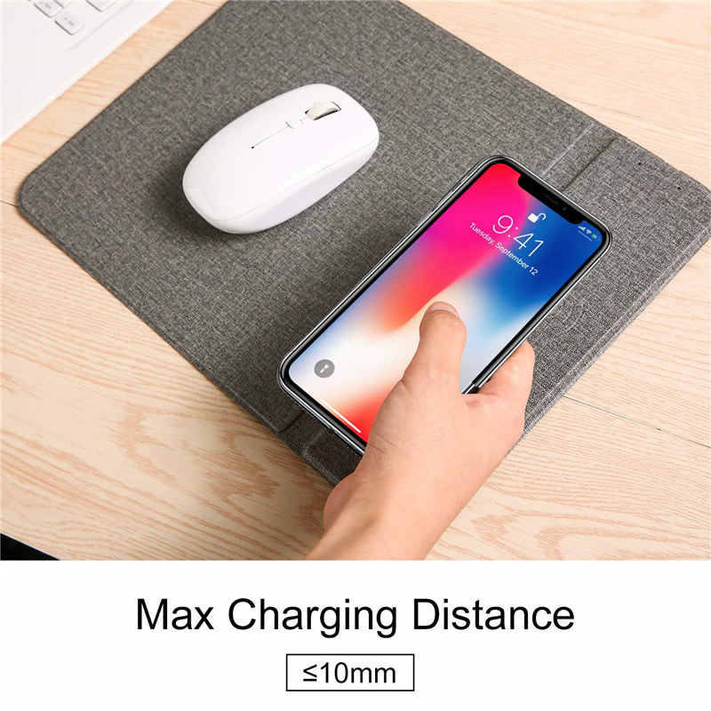 Wireless charger mouse pad