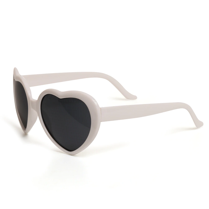 2 Pairs Heart Effect Glasses - See Hearts for Outdoor Music Party/Bar/Fireworks Displays/Holiday Lights/Club/Concert Lights